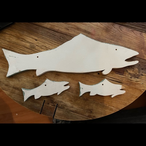 Hand Painted Trout Decorations - Picture 7 of 7
